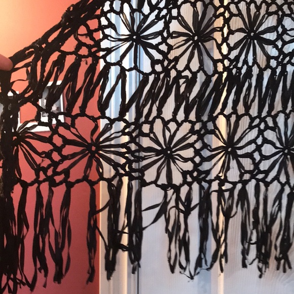 Free people vest fringe bathing suit wrap cover xs a m l - Picture 2 of 3